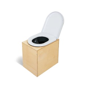 TROBOLO TeraBloem Trockentrenntoilette mit Holzsitz