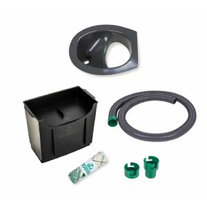 TROBOLO DIY Set Trockentrenntoilette grau mit Urinableitung