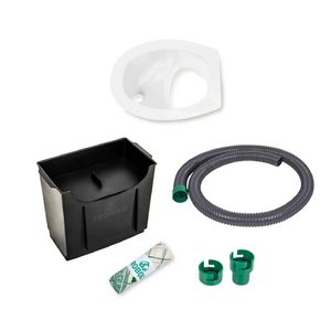 TROBOLO DIY Set Trockentrenntoilette weiß mit Urinableitung