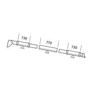 Thule Klemmprofil komplett für Residence / Panorama Serie 5 Auszug 2,5 m