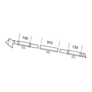 Thule Klemmprofil komplett für Residence / Panorama Serie 6 Auszug 2,75 m