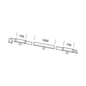 Thule Klemmprofil komplett für Residence / Panorama Serie 8 Auszug 2,75 m