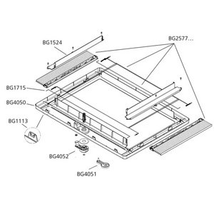 Dometic Innenrahmen komplett für Midi Heki (neu) Kurbelversion