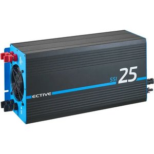 ECTIVE SSI 25 (SSI252) Sinus-Wechselrichter 2500W/12V mit MPPT-Solarladeregler, Ladegerät und NVS