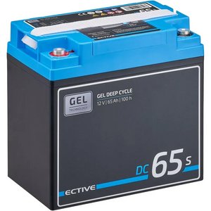 ECTIVE DC 65S GEL Deep Cycle mit LCD-Anzeige 65Ah Versorgungsbatterie