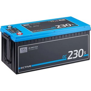 ECTIVE DC 230S GEL Deep Cycle mit LCD-Anzeige 230Ah Versorgungsbatterie