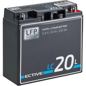 ECTIVE LC 20L 12V LiFePO4 Lithium Versorgungsbatterie 20 Ah