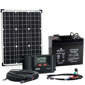 Offgridtec 50 Watt Solar Set - BIG S 50W/50Ah/12V Solar-Komplettsystem