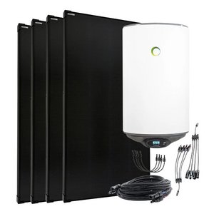 Offgridtec 720W Solaranlage mit 80l Fothermo Boiler zur Warmwasseraufbereitung für Garten und Wohnmobil