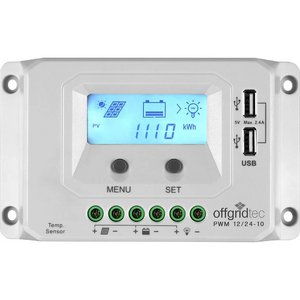 Offgridtec PWM Pro Solarladeregler 12V/24V USB