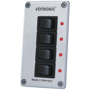 Votronic Schalter-Panel 4 S 12/24 8A  EIN/Aus mit LED Control