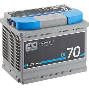 ECTIVE DC 70 AGM Deep Cycle 70Ah Versorgungsbatterie (0% MwSt.)