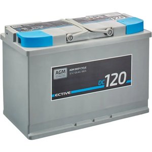 ECTIVE DC 120 AGM Deep Cycle 120Ah Versorgungsbatterien (0% MwSt.)