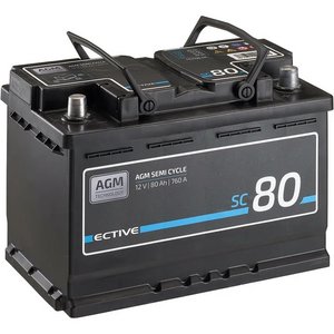 ECTIVE Semi Cycle SC80 AGM Versorgungsbatterie 80Ah (0% MwSt.)