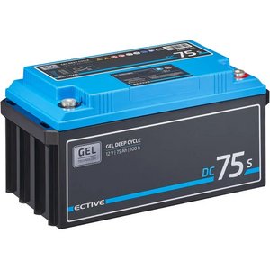 ECTIVE DC 75S GEL Deep Cycle mit LCD-Anzeige 75Ah Versorgungsbatterie (0% MwSt.)