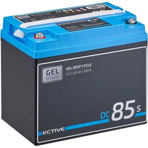 ECTIVE DC 85S GEL Deep Cycle mit LCD-Anzeige 85Ah Versorgungsbatterie (0% MwSt.)