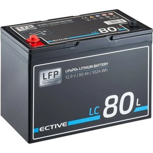 ECTIVE LC 80L 12V LiFePO4 Lithium Versorgungsbatterie 80 Ah (0% MwSt.)